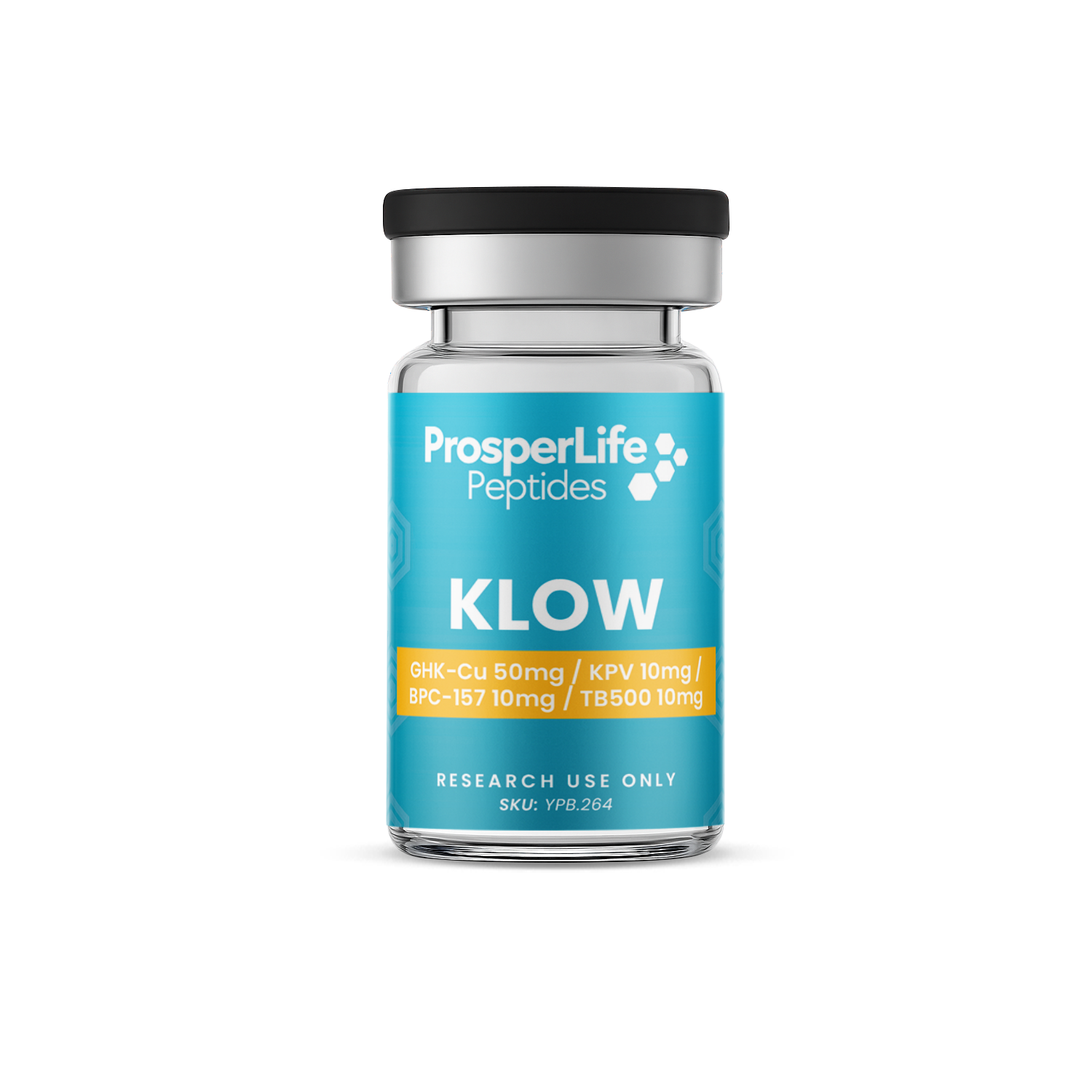 KLOW - GHK-Cu (50mg) / KPV (10mg) / BPC-157 (10mg) / TB500 (10mg)